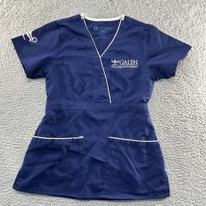 Galen College of Nursing Scrub Top Womens XXS Prism Medical